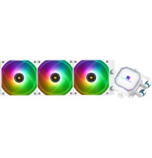 Система жидкостного охлаждения/ Water Cooling System Thermalright Frozen Prism 360 White (360mm, Black, ARGB/ Fans: 3x120mm, 70.4CFM, 27dBA, 1850RPM/ Pump height 53mm, 23dBA, 3300RPM, Rad thickness 27mm/ S: 1700, 1200, 20XX, 115X, AM5, AM4)