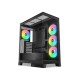 Корпус ПК без блока питания/ Case SAMA V50 Black, Midi-Tower, TG, 4x120mm ARGB, 2xUSB 3.0 + 1xUSB 3.1 Type-C, ATX, mATX, mITX Black