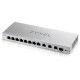 коммутатор Мультигигабитный Smart L2 коммутатор Zyxel XGS1250-12, 8xGE, 3x1/2,5/5/10G, 1xSFP+, кнопка LED ECO Mode, настольный