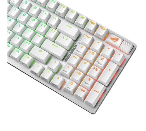 Клавиатра ASUS ROG STRIX SCOPE II 96 WIRELESS, 2.4 GHz RF, Bluetooth, 96%, PBT, White