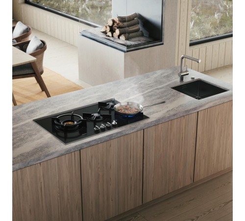 Газовая варочная панель ASKO/ Арт. 741476 Газовая варочная панель ASKO, 4 зоны,материал стеклокерамика,кольцо для вока-чугун,электроподжиг,конфорка Fusion ,цвет черный