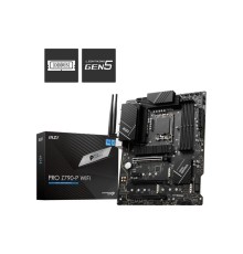 Материнская плата MSI PRO Z790-P WIFI LGA1700,4DDR5,3PCI-Ex16,1PCI-Ex1,4M.2 ,1USB3.2 Gen2 X2, 6USB3