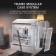 Корпус без блока питания/ Case Corsair Frame 4000D RS ARGB, Midi-Tower, TG, 3x120mm ARGB, 2xUSB-A 3.2, 1xUSB 3.2 Type-C, E-ATX, ATX, mATX, mITX White