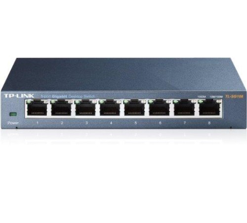 коммутатор TP-Link TL-SG108, 8-Port Gigabit Desktop Switch