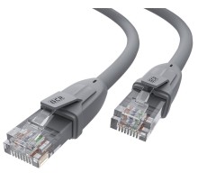 Greenconnect Патч-корд прямой 0.2m UTP кат.6, серый, 24 AWG, литой, GCR-52949, ethernet high speed, RJ45, T568B