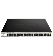 Коммутатор D-Link PROJ Настраиваемый L2 PoE-коммутатор, 48x1000Base-T PoE, 4х1000Base-X SFP, PoE-бюджет 740 Вт, упрощенный интерфейс CLI