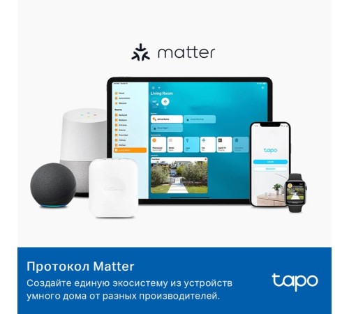 Умная Wi-Fi лампа/ Smart Light Bulb, Multicolor,Matter