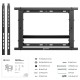Кронштейн для ВИДЕОСТЕН ONKRON/ система Push UP, 40-70" макс. 600*400, вылет от стены 106-124мм/ 259-277мм, рег. по вертикали 0-13мм, макс. нагрузка 45кг, портретная/альбомная ориентация, сверхточная регулировка в трех плоскостях