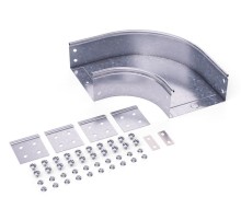 Угол CPO 90 горизонтальный 90гр. 400х50 в комплекте с крепежными элементами и соединительными пластинами, необходимыми для монтажа