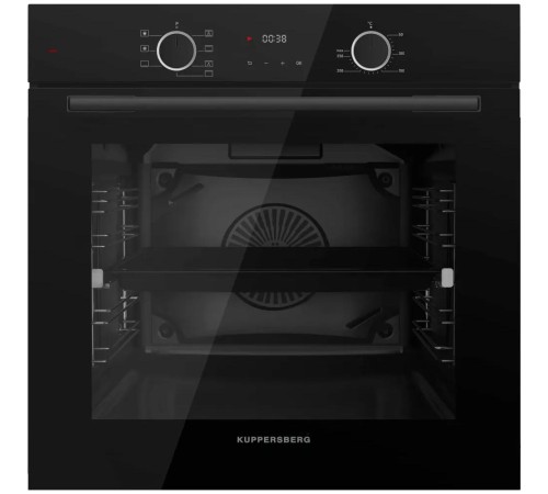 Встраиваемый духовой шкаф/ 60 см, 80 л, High-Tech, 6 режимов, паровая очистка, черный