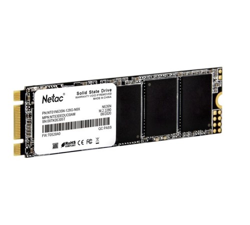 SSD накопитель Netac SSD N535N 128GB M.2 2280 SATAIII 3D NAND, R/W up to 510/440MB/s, TBW 70TB, 3y wty SSD накопитель Netac SSD N535N 128GB M.2 2280 SATAIII 3D NAND, R/W up to 510/440MB/s, TBW 70TB, 3y wty