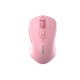 Мышь беспроводная Dareu LM115B Pink (розовый), DPI 800/1200/1600, подключение: ресивер 2.4GHz + Bluetooth, размер 107x59x38мм