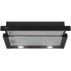 ВЫТЯЖКА HOMSair Flat 50 Black/ встраиваемая, кнопочное управление, 2 скорости, 520 м3/ч, до 20 м2, 45 дБ, угольный фильтр CF110 - 1 шт, ШхВхД: 500х176х280 мм, черный цвет