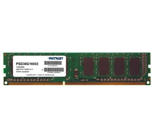 Оператвная память Patriot SL DDR3 DIMM 8GB 1600MHz CL11 1*8GB 11-11-11-28 1,5V