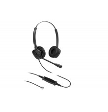 Гарнитура для IP телефонов Fanvil HT302 Fanvil, Headset, Leather cushions, 260° bendable boom arm, Dual Color LED Indicator, Supports ENC technology Noise Cancellation, QD to RJ9 Headset, Dual Headset