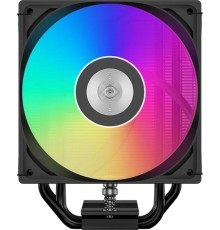 Кулер для процессора PCCooler RT500 Digital ARGB BK, 120mm FAN, 5 HEAT PIPES, 4-PIN PWM, 500-2200 RPM, 34.9 DBA, HYDRO BEARING, LED temp., LGA 1851/1700/1200/115X, AMD AM5/AM4