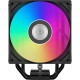 Кулер для процессора PCCooler RT500 Digital ARGB BK, 120mm FAN, 5 HEAT PIPES, 4-PIN PWM, 500-2200 RPM, 34.9 DBA, HYDRO BEARING, LED temp., LGA 1851/1700/1200/115X, AMD AM5/AM4