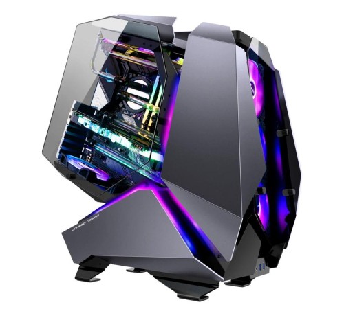 Корпус без блока питания/ Case JONSBO MOD-5, Full-Tower, TG, no fans, 2xUSB-A 3.0 + 1xUSB-C 3.2, ATX, mATX, mITX Gray