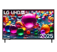 Телевизор ЖК 43'' LG/ 43", Ultra HD, Smart TV, WebOS, Wi-Fi, DVB-T2/C/S2, MR, 60Hz Native, 2.0ch (20W), 2 HDMI, 2 USB, 2 Pole, Charcoal Black, 2025