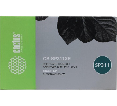 -/ Картридж лазерный Cactus CS-SP311XE 821242 черный (6400стр.) для Ricoh SP 311DN/311DNw/325DNw