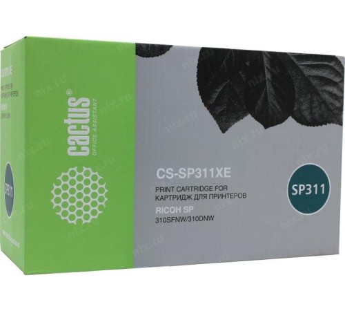 -/ Картридж лазерный Cactus CS-SP311XE 821242 черный (6400стр.) для Ricoh SP 311DN/311DNw/325DNw