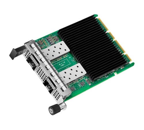 Сетевая карта/ Intel® Ethernet Network Adapter E810-XXVDA2 for OCP 3.0, 2xSFP28 ports, 25GbE, OCP 3.0 PCI-E x8 gen3/gen4, iWARP/RoCEv2, IEEE 1588 PTP, ADQ, iSCSI, NFS, VMDq. PCI-SIG* SR-IOV Capable
