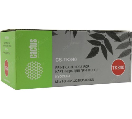 -/ Картридж лазерный Cactus CS-TK340 TK-340 черный (12000стр.) для Kyocera Mita FS 2020/2020D/2020DN