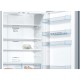 Холодильник BOSCH Serie 4, Full NoFrost, Габариты 203x70x67, Общий пол. объем: 435 (х:330, м:105), Серебристый, Цифровой LED дисплей (черный), Утопленные ручки во всю высоту, Multi Airflow, Нулевые зоны VitaFresh с регулировкой температуры, Зона свежест