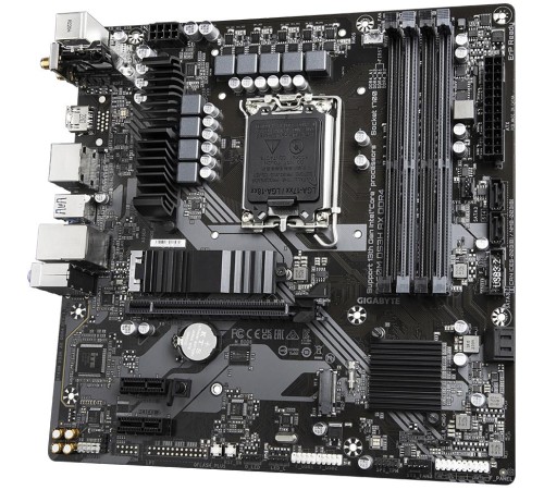 Материнская плата/ MB GIGABYTE INTEL B760 s1700, 4xDDR5(192GB), HDMI 2.0/DP, 1xPCIe 4.0x16, 4xPCIe 3.0x16, 1xLAN, Wi-Fi, BT, 4xSATA 6Gb/s, 2xM.2, 1xUSB-C, 1xUSB 3.2, 4xUSB 2.0, 1xPS/2, ATX Материнская плата/ MB GIGABYTE INTEL B760 s1700, 4xDDR5(192GB), HDMI 2.0/DP, 1xPCIe 4.0x16, 4xPCIe 3.0x16, 1xLAN, Wi-Fi, BT, 4xSATA 6Gb/s, 2xM.2, 1xUSB-C, 1xUSB 3.2, 4xUSB 2.0, 1xPS/2, ATX
