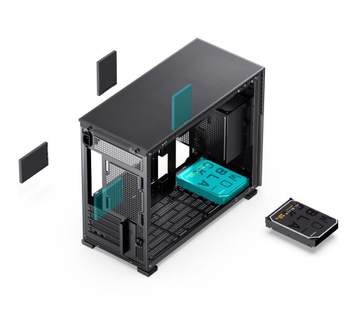 Корпус без блока питания/ Case JONSBO D31 STD SCREEN, Mini-Tower, TG, no fans, 1xUSB-A 3.2 + 1xUSB-C 3.2, mATX, mDTX, mITX Black Корпус без блока питания/ Case JONSBO D31 STD SCREEN, Mini-Tower, TG, no fans, 1xUSB-A 3.2 + 1xUSB-C 3.2, mATX, mDTX, mITX Black