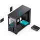 Корпус без блока питания/ Case JONSBO D31 STD SCREEN, Mini-Tower, TG, no fans, 1xUSB-A 3.2 + 1xUSB-C 3.2, mATX, mDTX, mITX Black