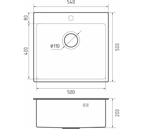 Кухонная мойка RIVELATO Rivelato Rinox 5450 Мойка нерж.сталь 1 чаша 540*500*200 мм, монтаж: врезной, материал: нержавеющая сталь, цвет: нержавеющая сталь Кухонная мойка RIVELATO Rivelato Rinox 5450 Мойка нерж.сталь 1 чаша 540*500*200 мм, монтаж: врезной, материал: нержавеющая сталь, цвет: нержавеющая сталь