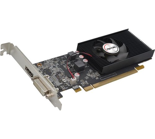 Видеокарта/ VGA AFOX NVIDIA Geforce GT1030 LP 2GB, GDDR5/64-bit, PCIe 3.0, 1xDVI-D, 1xHDMI 2.0, 1-slot