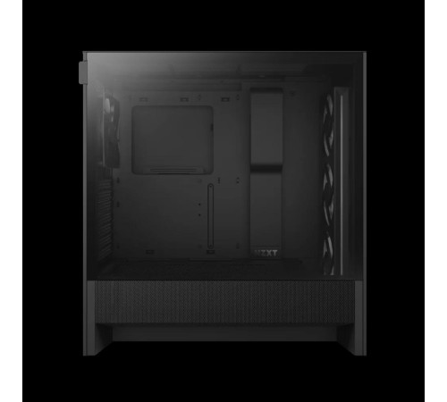 Корпус без блока питания/ Case NZXT H5 Flow RGB, Midi-Tower, TG, 3x120mm RGB + 1x120mm, 1xUSB-A 3.2 + 1xUSB-C 3.2, E-ATX, ATX, mATX, mITX Black