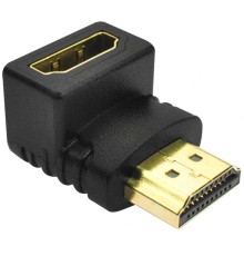 Greenconnect Переходник HDMI-HDMI  19M / 19F верхний угол, GCR-CV304