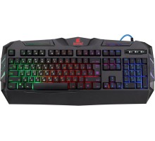 Defender Проводная игровая клавиатура Werewolf GK-120DL RU,RGB подсветка,19 Anti-Ghost