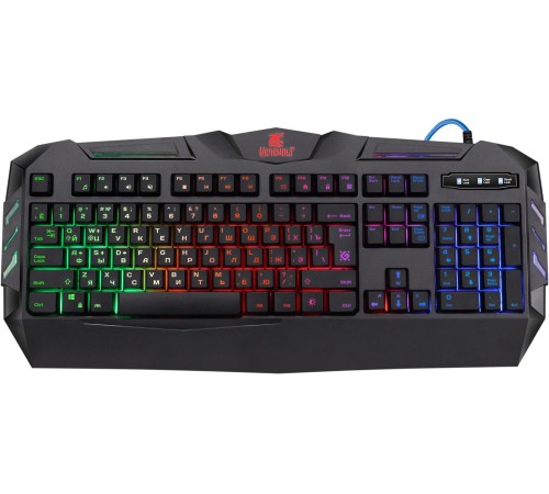 Defender Проводная игровая клавиатура Werewolf GK-120DL RU,RGB подсветка,19 Anti-Ghost