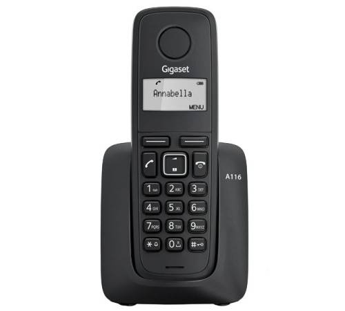 Телефонный аппарат GIGASET A116 RUS BLACK SYS Телефонный аппарат GIGASET A116 RUS BLACK SYS