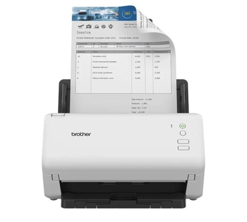 Сканер Brother Документ-сканер ADS-4100, A4, 35 стр/мин, цветной, 1200 dpi, Duplex, ADF60, USB 3.0, USB Host, Ex.ADS-2200