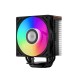 Кулер для процессора/ CPU Cooler PCCooler RT500 Digital ARGB BK (240W, 4-pin PWM, LED temp., 152mm, Al/Cu, 5x6mm, ARGB, 1x120mm, 73.32CFM, 34.9dBA, 2200RPM, S: 1851/1700/1200/115X, AM5/AM4, black)