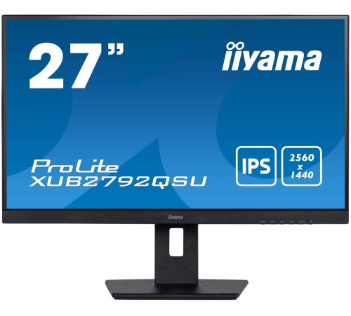 27'' 16:9 2560х1440(WQHD) IPS, Нет, 350cd/m2, 1000:1, 80M:1, 5ms, DVI, DP, USB-Hub, Height adj, Tilt, Swivel, Speakers, Black (Вскрытая упаковка)