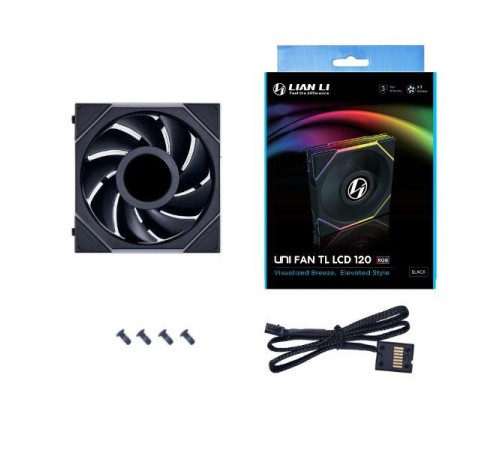 Вентилятор LIAN LI UNI FAN TL LCD 120mm 1900RPM sRGB Black (1pcs) Вентилятор LIAN LI UNI FAN TL LCD 120mm 1900RPM sRGB Black (1pcs)