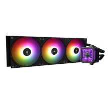 Водяное охлаждение для процессора/ Water Cooling System Thermalright Frozen Warframe Pro 360 Black Argb (360mm, Black, ARGB/ Fans: 3x120mm, 70.84CFM, 29.8dBA, 2000RPM/ Pump height 60mm, 23dBA, 3000RPM, Rad thickness 27mm/ S: 1200, 1700, 1851, 2011, 2066,