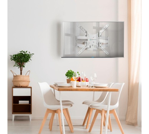 ONKRON кронштейн для телевизора 37"-70" наклонно-поворотный, белый M5 ONKRON кронштейн для телевизора 37"-70" наклонно-поворотный, белый M5