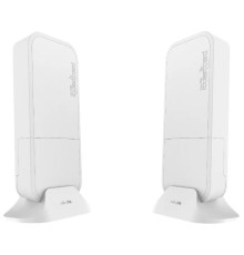Точка доступа MikroTik Wireless Wire (Pair of preconfigured wAPG-60ad devices for 60Ghz link (Phase array 60 degree 60GHz antennas, 802.11ad wireless, four core 716MHz CPU, 256MB RAM, 1x Gigabit LAN, RouterOS L3, P