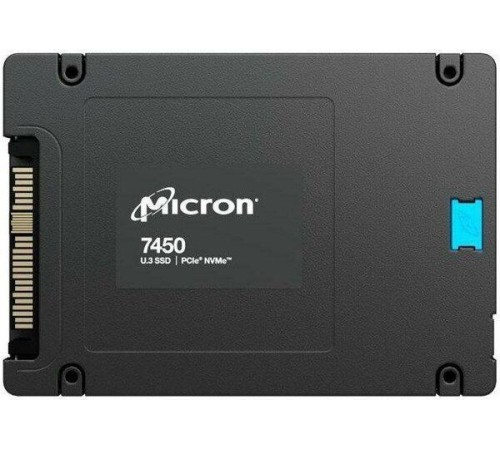 Твердотельный накопитель Micron 7450 PRO 15.36TB NVMe U.3 (15mm) PCIe NVMe Gen4 1x4 (v1.4) R6800/W5600MB/s 3D TLC MTTF 2М 1M/250K IOPS 28000TBW SSD Enterprise Solid State Drive, 1 year, OEM