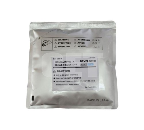 Тонеры и девелоперы Девелопер для KONICA MINOLTA Bizhub C200/C203/C253/C353 (CET) Cyan, 250г/пак, 75000 стр., CET6824 Тонеры и девелоперы Девелопер для KONICA MINOLTA Bizhub C200/C203/C253/C353 (CET) Cyan, 250г/пак, 75000 стр., CET6824