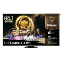 Телевизор Mini LED 75'' Hisense/ 75", Ultra HD, Mini LED, Local Dimming Zones 2880, 48-165Hz, Smart TV (ОС VIDAA U9), Wi-Fi 6E, DVB-T2/T/C/S2/S, HDR 10+, Dolby Vision, Dolby Atmos, Bluetooth, FreeSync Premium Pro, 4.1.2 ch 2*15W(Main)+2*10W(Side)+20W