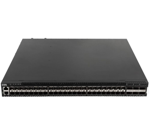 Коммутатор/ DXS-3610-54S/*SI Managed L3 Stackable Switch 48x10GBase-X SFP+, 6x100GBase-X QSFP28, CLI, 1000Base-T Management, RJ45 Console, micro-USB, Standard Image F/W
