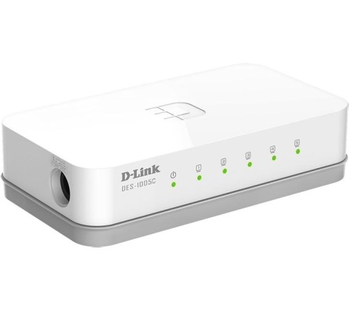 Коммутатор/ DES-1005C Unmanaged Switch 5x100Base-TX, plastic case